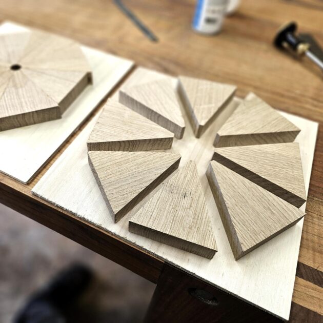 Conception création d'un lustre en bois Nantes