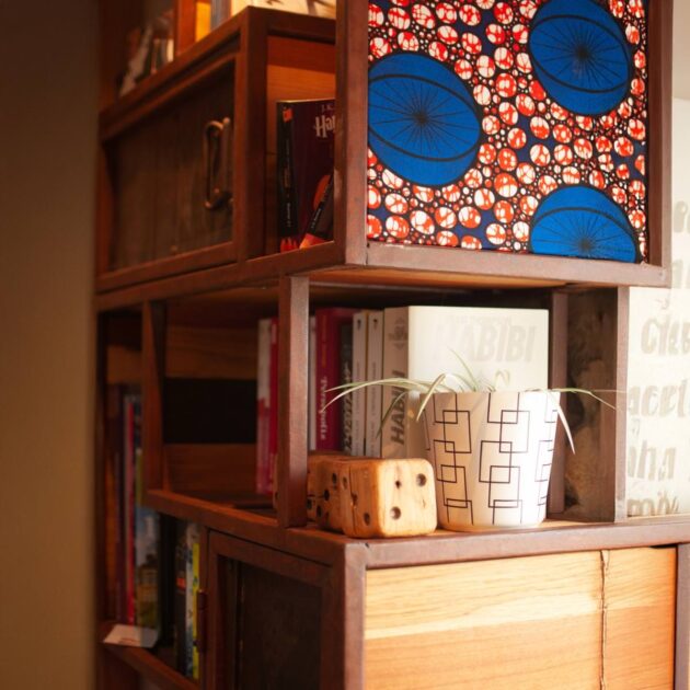 Bibliothèque sur-mesure style JULES VERNES vintage designer Bouguenais