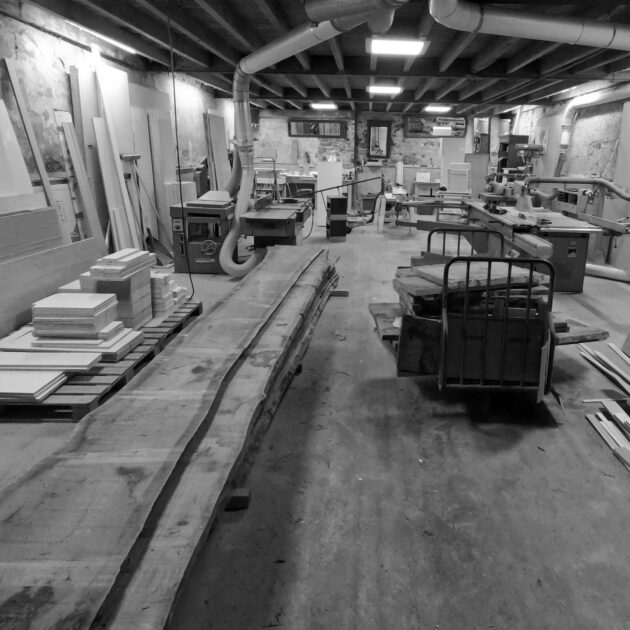 Atelier de menuiserie Nantes Bouguenais préapration escalier