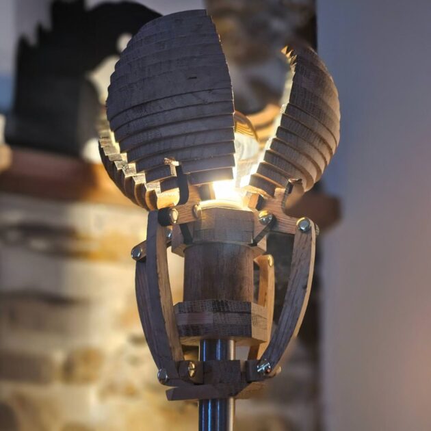 Lampe de bureau BOURGEON - mécanisme bois