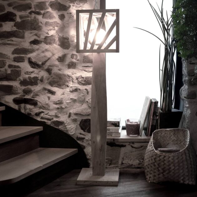Lampe d'ambiance sur-mesure atelier de menuiserie Bouguenais
