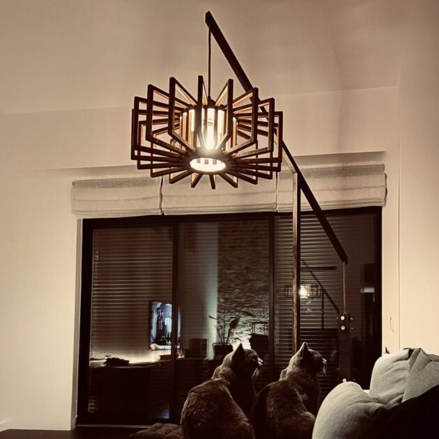 Lampe de créateur atelier de menuiserie Nantes