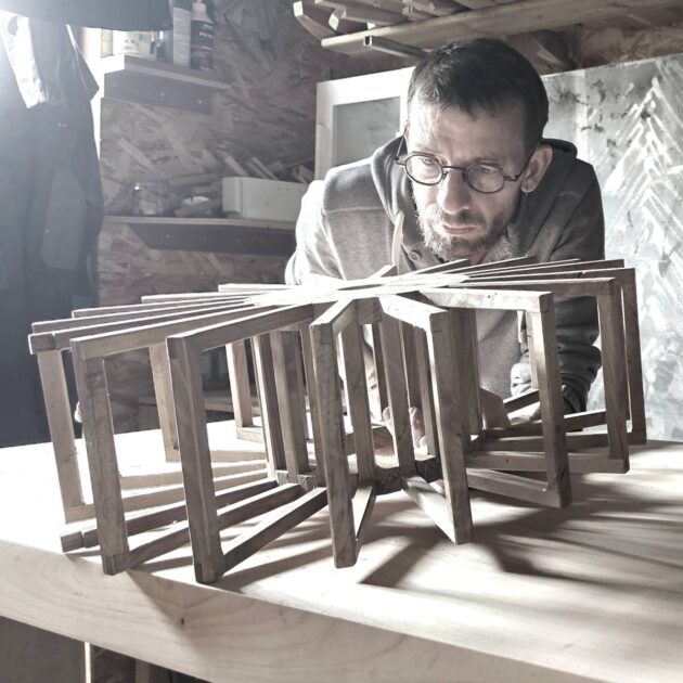 Atelier de menuisier travail du bois conception 3D