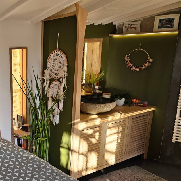Conception, modélisation, réalisation meuble sur mesure de salle de bain