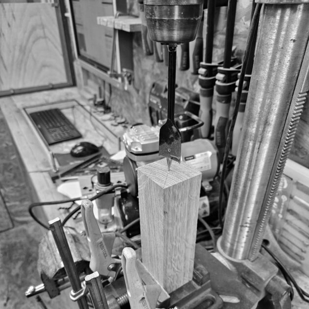 Pièce de bois objet design téléscope déco