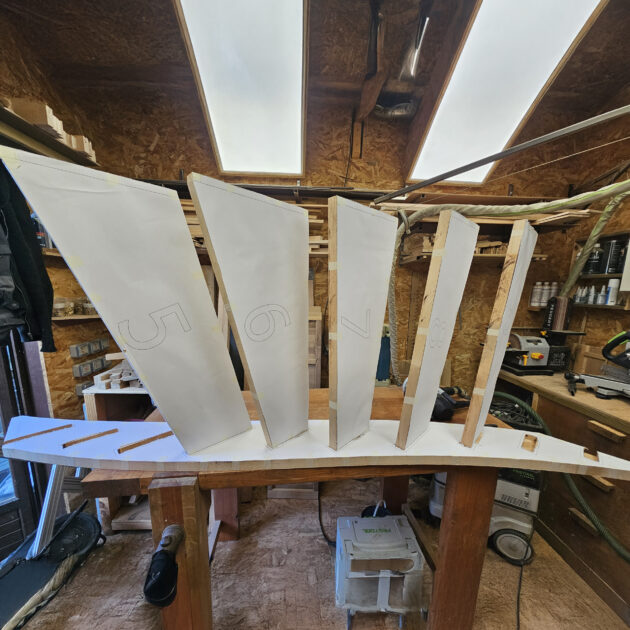 montage à blanc fabrication escalier double quart tournant Bouguenais